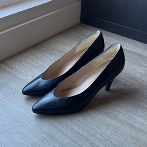 Vintage Style Heels / Genuine Leather - Made in Italy
